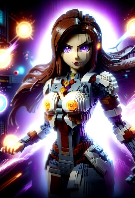 1girl, expert Lego Set Theme, cyberspace background, shiina,
futumushi, purple eyes