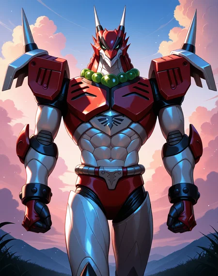 <lora:Magma_Dragoon_(Mega_Man_X)_(Illustrious)_(AD):1> Magma Dragoon, reploid, MMX, 
exterior, sky with clouds, grassy valley,
male focus, intense shadows, dynamic shadows, intricate details, attention to details, gradient coloring, bright vivid colors, robot, bent leg, glossy metal body, dragon, cowboy shot, abs, 
BREAK very awe, masterpiece, best quality, amazing quality, very aesthetic, highres, absurdres, photographic realism, 8K CGI render,
EZRealPONYXL, zPDXL, Smooth Quality, lazynsfw,
