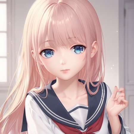 score_9, score_8_up, score_7_up,
1girl, serafuku, 
<lora:shining_nikki_style_pony_v1:1>,