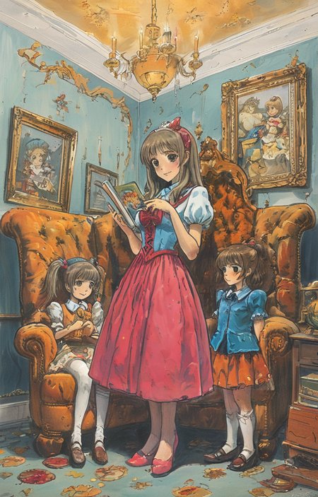 masterpiece,best quality,<lora:tbh279-sdxl:0.9>,illustration,style of Rob Rogers portrait of idolmaster cinderella girls,