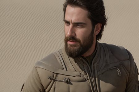 Dune, man, beard, military uniform, face, close-up,
 <lora:Dune_v4:1.0>