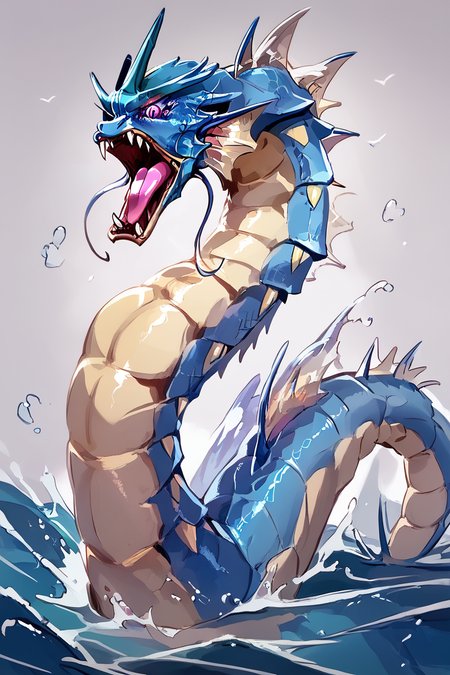 score_9, score_8_up, score_8,  ,,,  zzGyarados, open mouth, cloud, water, glowing, fangs, sharp teeth, spikes, realistic, scales, beam, (hyperbeam:1.2),   ,<lora:GyaradosPokedexPDXL_v3:1.0>,   ,,, ,,, embedding:zPDXL, Expressiveh, <lora:Expressive_H-000001:0.4>,  <lora:ProAnime_PDXL_v1:0.8>,