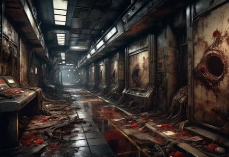 EdobHorrorLandscape,
ghst-3000, OverallDetail,
A landscape of a deserted metro station,
hopeless, nightmare, broken lights, night, dark ambiant,
trash, corpses, blood, skelettons,
HDR, HD textures, intricated details, 8k,