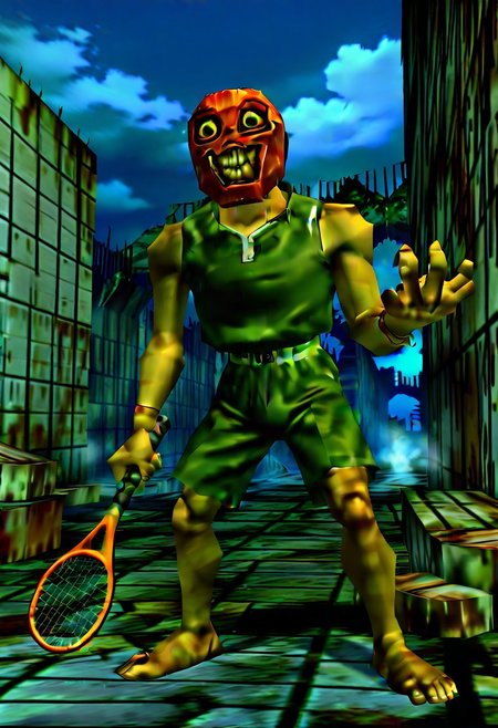masterpiece,best quality,amazing quality,very aesthetic,absurdres,newest, huge filesize,
BREAK 
2boys,
oot_redead,
horror,
BREAK 
playing tennis,holding racket,
outdoors,ruins,
night,dark, harsh lighting,
close up,