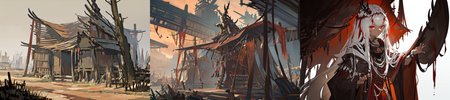 highly insanely detailed, masterpiece, top quality, best quality, highres, 4k, 8k, RAW photo, (very aesthetic, beautiful and aesthetic), 
__lazy-wildcards/subject/env-bg/SavageVerse/prompts__, 
<lora:SavageVillage-10:1>, 
(1girl:1.3), 
solo focus, 
($(char-skin-tanned-dark-black-bronze-001):1.1), 
(__lazy-wildcards/char/haircolor__), 
__lazy-wildcards/dataset/background__,âââ