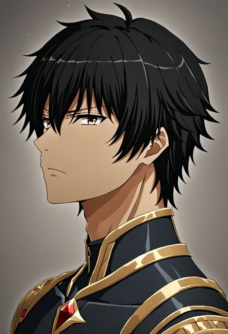 high resolution, solo, best quality, 1Boy, Seiya Kanie, black hair, short hair, portraits, looking at viewer, focused gaze forward, upper body, head upright, neutral expresion, OverallDetail