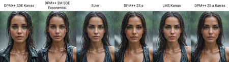 a beautiful woman standing in the rain
