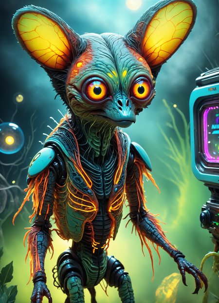<lora:TheWeirdies:0.88> TheWeirdies, animal focus, no humans <lora:envyStarlight_v10:0.8>