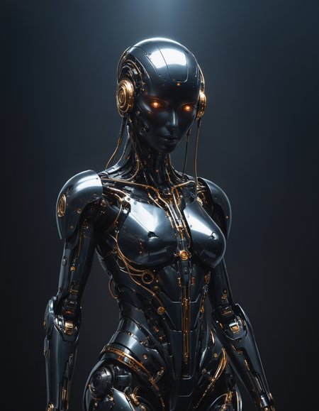 by Alison Watt,  (darksynth, dark palette, highly professional, dramatic lighting, extremely beautiful:1.4), (intricate details, masterpiece, best quality:1.4),
Cybernetic style, futuristic, technological, cybernetic enhancements, robotics, artificial intelligence themes,  looking at viewer, dynamic pose
<lora:add-detail-xl:1> <lora:xl_more_art-full_v1:0.5> <lora:looking_at_viewer:2>  <lora:NicolaSamori:0.5> in the style of Nicola Samori