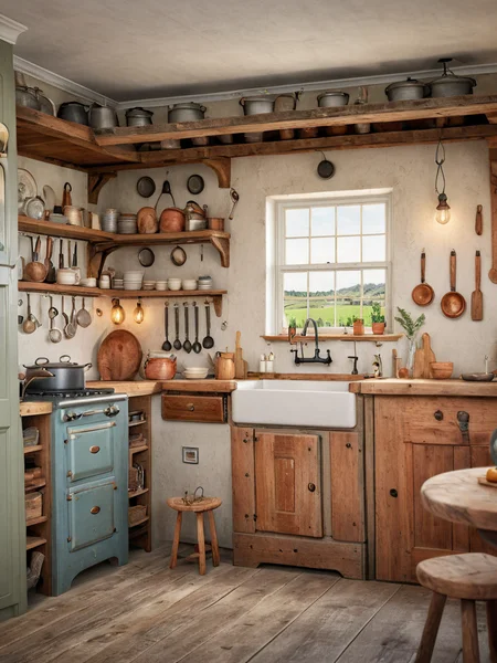 photo realistic style, masterpiece, best quality, ultra-detailed, intricate details, high quality, best lighting , cinematic lighting,
(allmoge), 1800s kitchen in a farmers cottage,
<lora:allmoge-V2-SDXL:1>