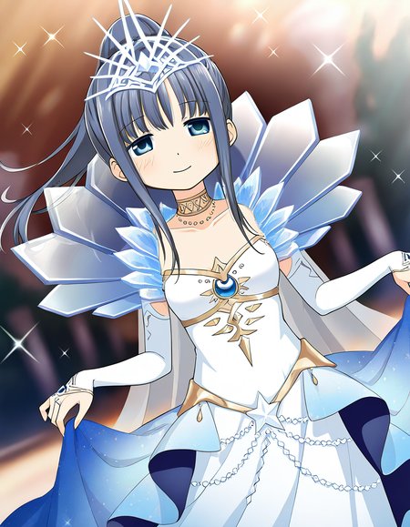 masterpiece, best quality, newest, absurdres, highres, safe, 1girl, nanami yachiyo \(otogibanashi ver.\), magia record: mahou shoujo madoka magica gaiden, white dress, white sleeves, smile, solo, outdoors, dutch angle, <lora:nanami_yachiyo_noobaiXLNAIXL_vPred10Version:0.7>