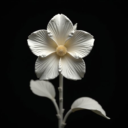 <lora:3DPrintingXL:1>,
masterpiece,(best quality),
official art,extremely detailed cg 8k wallpaper,
((crystalstexture skin)),(extremely delicate and beautiful),highly detailed,
WhiteMold, art style, 3d printed mold, flower, black background, simple background, bird, plant, no humans
