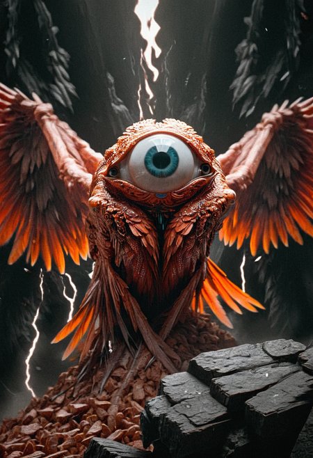 DnD_Grainyboyz, grainy, noise, Extremely hyper realistic detailed seraphins, mystical creature with hundreds of eyes and wings,
<lora:Seraphins1.0-000038:1.0>
 <lora:DnD_Grainyboyz V2 SDXL Lora:1> 
<lora:Flux-style-xl-lora:0.2>