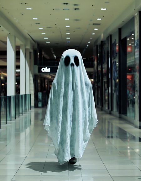 ghostlora, ghost in mall