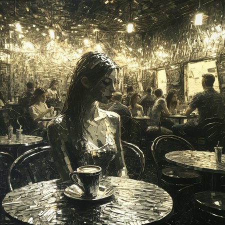 franglamex  professional girl in a cafe in the background people at tables made of metal, high details and very detailed, cinematic, professional light<lora:franglamex:1>