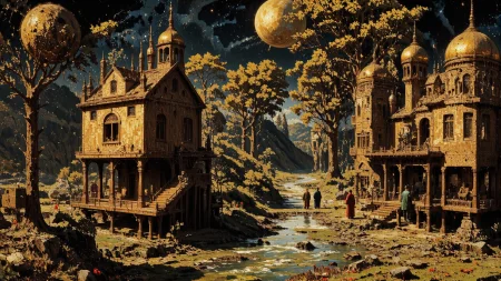 (stilt house) beautiful surreal space landscape, woman, intricate, very detailed, multilayer paint style, colorful, <lora:Hand v2:1> <lora:Anti-Blur:1> <lora:Insane Detail Slider:0.5>   <lora:Flux.1_Turbo_Detailer:0.6> <lora:flux-photo-transparent_Alpha_1.0:0.8> <lora:flux.1_lora_flyway_Epic-detail_v2:1> <lora:Painterly01b_CE_FLUX_AIT:0.8> pntrlyCE_style, <lora:VividlySurreal:0.8> <lora:PsykeV1:0.6>