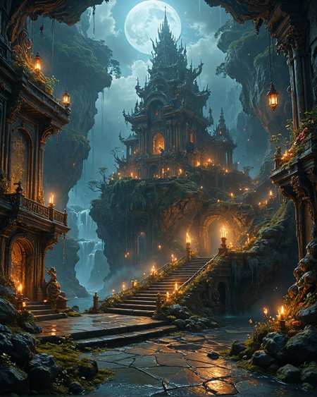 Japanese Spirits: Yūrei, meteorite-fragment outpost with,
 moonlit-moss carpets, Cyberpunk graphene circuits, liquid-metal staircases in, acid-lake archipelago, Elemental Fusion lava/ice hybrids style, dark-energy pulse shockwaves,
<lora:tbh124-sdxl:0.15> style of Jean-Antoine Watteau,
<lora:tbh129-sdxl:0.15> style of Michael Cheval,
<lora:Sinozick:0.15>,
<lora:add-detail-xl:0.7>,
<lora:aidmaMJ6.1_v0.5_2:0.3> aidmamj6.1,
<lora:Flux-XL_Scenery:0.15> flux-scenery,
<lora:Flux-style-xl-lora:0.15> flux-style,
8K resolution, ultra-detailed cinematic composition, contemporary concept art style, volumetric magical atmosphere with ethereal glow, rich complementary color palette, vivid gradients and chiaroscuro contrast, dynamic perspective with layered depth of field, inspiring awe-inspiring mood, Unreal Engine 5 render quality, intricate textures, flawless anatomy, rule of thirds composition, luminous highlights, surreal ambiance, award-winning illustration, harmonious balance of light and shadow, photorealistic details, ArtStation trending, chromatic accents, nostalgic futurism, dreamlike serenity, bold creativity, professional finish, sharp focus, ambient background, fascinating dynamic motion,, Baroque art style, dynamic composition, dramatic lighting, rich colors, intricate details, professional-grade execution, captures the grandeur and theatricality of the Baroque period
