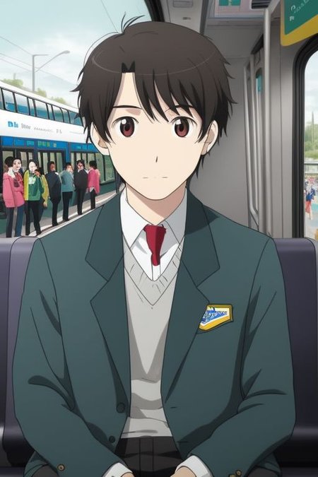 Portraits, Intercity Bus, Crowd, Sweetdrop, Looking at viewer