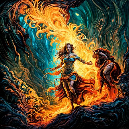 (masterpiece, best quality:1.4), light painting, (long exposure:1.2),dynamic streaks, luminous trails, vibrant colors, fluid movement, captivating patterns, creative experimentation,(1girl),(highest detailed),(cowboy shot:1.2),dynamic pose by dnmumfrd <lora:dan_mumford_v09:1.7>, Crystal Caverns . Majestic underground city carved from stunning natural crystal formations, translucent spires, glittering architecture, Heroic Realist sculpture  . Figures with idealized musculature posing dynamically, celebrating ideals of mass utopian culture, Kinetic sculpture  . Moving parts, plays of light, floating shapes, real motion that transforms itself, horror-themed  . eerie, unsettling, dark, spooky, suspenseful, grim, highly detailed, tilt-shift photo of  . Selective focus, miniature effect, blurred background, highly detailed, vibrant, perspective control, Art nouveau style . Ornate organic pattern, floral motifs, curving lines, elegant decoration, gold accents