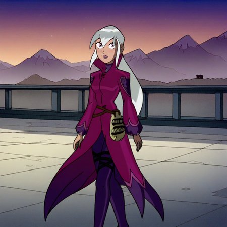 score_9,  <lora:(Ben 10) - Charmcaster:1> charmcaster, ben 10, city, night, walking, white hair, purple eyes,