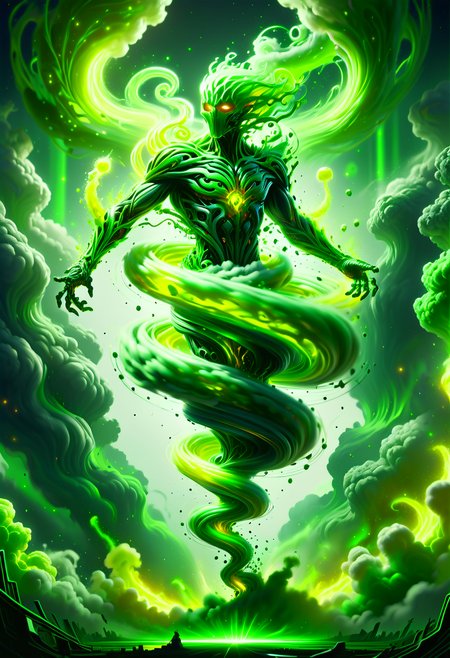 hyper detailed masterpiece, dynamic, awesome quality,oversized  poison summoning DonM3l3m3nt4lXL, <lora:DonM3l3m3nt4lXL-000010:1>