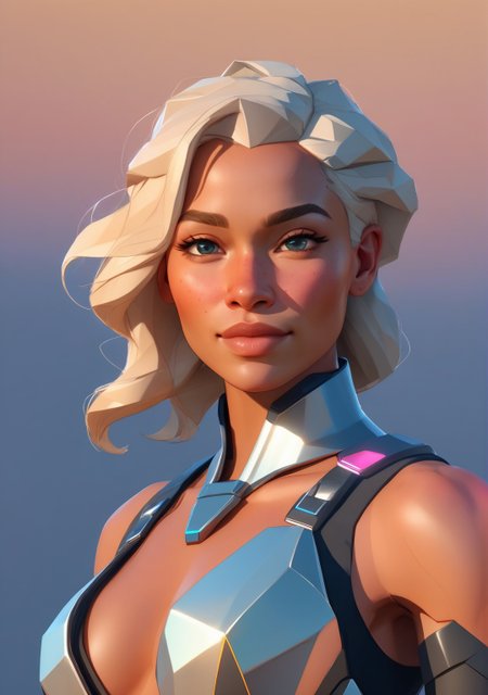 breathtaking low-poly style of a beautiful Lanzaroteno human mature woman with (light freckles:0.8) and a shy smile, (muscular:1.4), wearing paraladin steel armor. Chaos explosion of earth and wind. natural skin, textured skin, (Insta Baddie aesthetic:1.2), (overcast lighting:1.3), pastel colors. <lora:CuteLora:1> . low-poly game art, polygon mesh, jagged, blocky, wireframe edges, centered composition . award-winning, professional, highly detailed