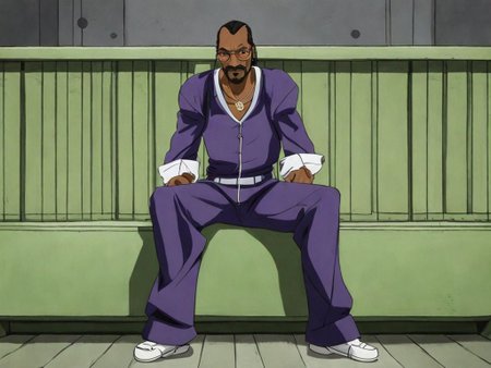 Snoop Dogg  JojosoStyle <lora:SDXL-JojosoStyle-Lora-v2-r16:0.8>