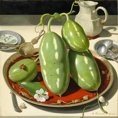<lora:coccinia grandis 200 SDXL-000002:0.8>
coccinia grandis,best quality, high quality, highres, masterpiece, 
The gangster who was intimidated by a plate of coccinia grandis,