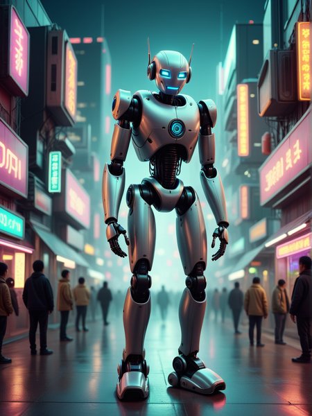 Generation Mode:

sdxl_txt2img

Positive Prompt:

Sn00pyDr00ps, robotic, A robotic figure standing in a bustling futuristic cityscape at night, illuminated by neon lights.

Negative Prompt:


Positive Style Prompt:

Sn00pyDr00ps, robotic, A robotic figure standing in a bustling futuristic cityscape at night, illuminated by neon lights.

Negative Style Prompt:


Model:

brightprotonukeBPNNo_bpn13 (SDXL)

Width:

888

Height:

1184

Seed:

921562474

Steps:

35

Scheduler:

euler_a

CFG scale:

4

CFG Rescale Multiplier:

0

Seamless X Axis:

false

Seamless Y Axis:

false

High Resolution Fix Enabled:

false

LoRA:

Sn00pyDr00ps XL (SDXL) - 0.75