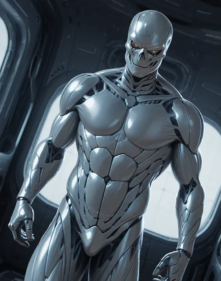 <lora:T_3000_(Terminator)_(Illustrious)_(AD):1.35> T 3000, muscular, robot, 
((
interior, science fiction, 
dutch angle, dynamic action, male focus, solo, fully armored, villain, sexy male physique, solo, powerful, superiority, hyper muscular, 
)),
BREAK: very awe, aesthetically pleasing, masterpiece, best quality, amazing quality, very aesthetic, depth of field, absurd details, depth of field, atmospheric rendering, natural shading, soft shading, 
BREAK: lazympos, lazypos (3),