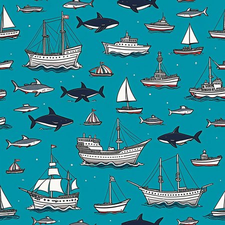 Nautical-themed (weird creatures:1.5). Sea, ocean, ships, maritime, beach, marine life, highly detailed,