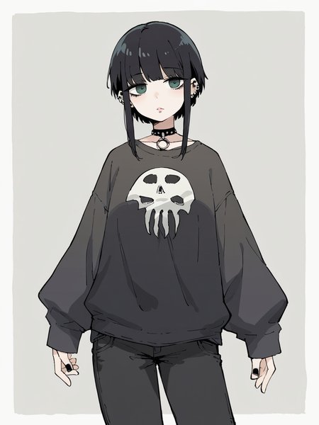 source_anime, score_9, score_8_up, score_7_up, score_6_up, score_5_up,  <lora:4m00lXLP:1> 4m00l, 1girl, goth, curvy,