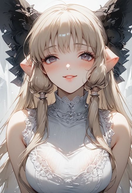score_9, score_8_up, score_7_up,BREAK, 
smile,1girl,solo,
Chobits,Chii,Small mouth, shy,
edgSexyAttire, long hair,turtleneck, bare shoulders, sleeveless, lips,wearing edgSexyAttire,clothing cutout,sexy_attire
,Expressiveh,