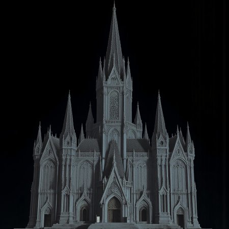 A Medieval House with elderscrolls inspired aestetics and legend of zelda
Set against a solid dark black color background to emphasize its unsettling unnatural form that emphasizes its silhouette. The medium is not a traditional painting or illustrative medium like watercolor or ink but rather a digital 3D rendering.
MikeFranchinastyle, d4artstyle, d4concept, , bbstyle,, horror theme,, zbrush, ZBClay model of a gray sculpture, 1990's, 1990's style