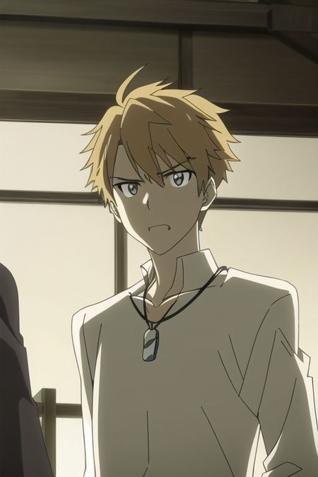 photorealistic, (4k), extremely detailed, hyper detailed, high resolution, professional photography, best quality, ((1boy)), solo, ((male focus)), easynegative, males, Yamato Ishida, shirtless, sixpack, candid photo, angry, anime, necklace, bracelet, muscular