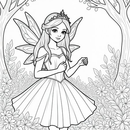 A simple monochrome line drawing for a coloring book.

A pretty fairy princess. bold lines.

<lora:LineDrawing03_CE_XL_300-OT:0.6> lndrwngCE_style