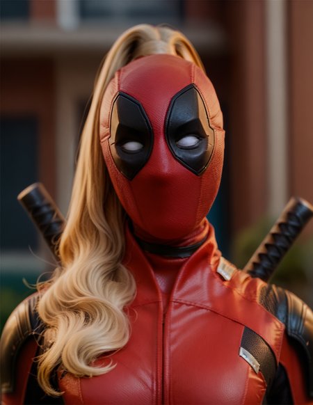 <lora:Lady_Deadpool:1.3> lady_deadpool, solo, masked, ponytail, score_9, score_8_up, score_7_up, score_6_up