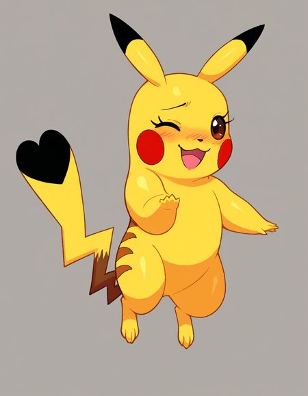 zPDXL, score_9, score_8_up, score_7_up, score_6_up, score_5_up, source_anime, 4k, absurdres, 1girl, solo, 
<lora:Cosplaychu_v1-1-20:1>, cosplay pikachu, pokemon \(creature\), pikachu ears, pikachu tail, feral, eyelashes, 
naked, happy, smile, blush, jumping, looking at viewer, one eye closed,