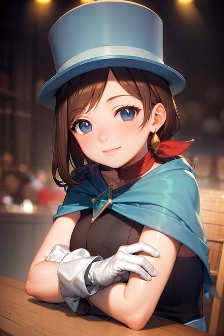 masterpiece, best quality,stage,1girl,smile,(little girl:1.3),crossed arms, cute face