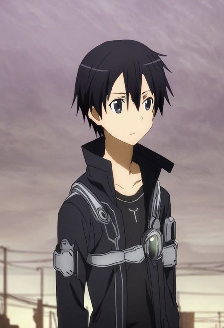 high resolution, solo, best quality, 1Boy, Kazuto Kirigaya, Black Hair, Black Eyes, Science Fiction, OverallDetail