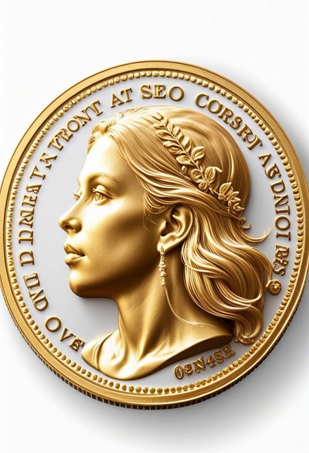 gold coin ,white background abeautifuwoman, png background