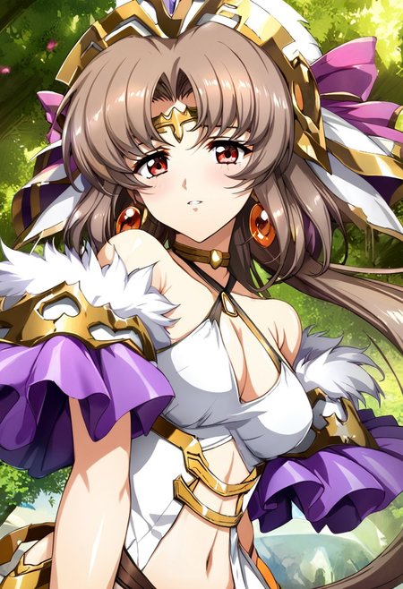 masterpiece,best quality,very aesthetic,absurdres,metallic luster,fantasy,,solo,1girl,<lora:yulia_v1.1:1>,yulia, navel,long hair,very long hair ,breasts brown hair, brown eyes, <lora:Fixhands_anime_bdsqlsz_V1:1>
,green jewelry, tooth earrings, tooth neckleace, bare shoulders, fur trim, armlet, cleavage, midriff, solo, front view, (portrait, upper body), solo focus, seductive smile, looking at viewer, forest, tree <lora:NidaleeLoLXLv2:0.8> (portrait, upper body), masterpiece,best quality, very aesthetic, absurdres, ultra detailed, high resolution, 4k, extremely detailed CG,