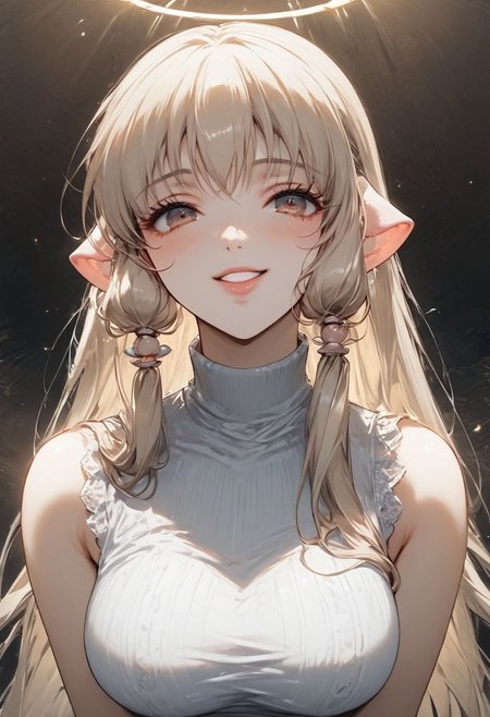 score_9, score_8_up, score_7_up,BREAK, 
smile,1girl,solo,
Chobits,Chii,
 edgSexyAttire, long hair,turtleneck, bare shoulders, sleeveless, lips,wearing edgSexyAttire,clothing cutout,sexy_attire
,Expressiveh,