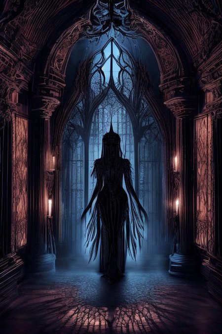 a ghostly woman in a dark gothic bedroom, late night,
all humman anatomy is completly correct, (((gothic bedroom))),
very low light,nighttime, low wattage blue neon lights  high on effects,apparition,ghost,spirit,dead,angry,aggressivplane,making it a captivating,if not spine-chilling,sight to behold.,paranormal,dark eroticism, gorgeous, yearning for what was lost with life, full view,epoxy_skull,
intricate,etherthral,paranormal,eternal,erotic horror,by sithandwesson,MJgothic,gothichorrorai,GothInt,gothicpunkai,OverallDetail,gothichorrorai,
highly detailed texture, best quality, colourful, ultra realistic image, (ultra HD quality details), fantasy, huge depth to image, detailed background,(high_budget_Hollywood_action_film_shot:0.6), moody:crisp, epic, gorgeous, movie-poster, epic lighting, deep shadows, epic skin detail,