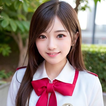 one teenage cute girl in AKB48 uniform, 
AKB48 Team TP, AKB48 uniform,
(masterpiece, best quality:1.2), ultra high res, (photorealistic:1.4), detailed skin, cinematic lighting,
friendly, intelligent, conversation engaging, happy,
kind, energetic, cheerful, creative, with sparkling eyes and a contagious smile, 
 <lora:taiwanDollLikeness_v10:0.25> <lora:japaneseDollLikeness_v10:0.25>