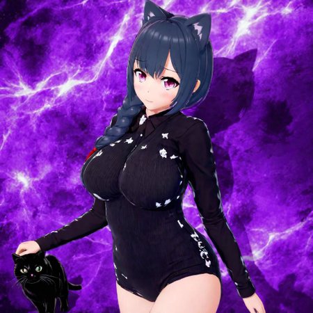 Futaba, Anime Art Style, High Quality, High Resolution, Sharp, High Resolution Eyes, Full Body, High-Definition Fantasy Background Cat Girl