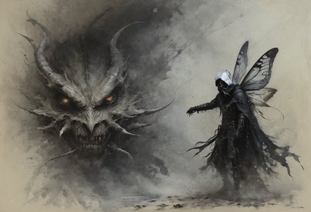photograph Jeremy Mann and Kilian Eng full body painting, detailed portrait of undead monster with insect mandibles, humanoid arthropod, compound eyes, segmented limbs, wearing tattered rag cloak, photorealistic, intricate, elegant, baroque, character design, 8k ultra quality wallpaper, oil painting, golden patterns, 50mm . cinematic 4k epic detailed 4k epic detailed photograph shot on kodak detailed cinematic hbo dark moody, 35mm photo, grainy, vignette, vintage, Kodachrome, Lomography, stained, highly detailed, found footage, (masterpiece), (best quality), (ultra-detailed), Jeremy Mann and Kilian Eng full body painting, detailed portrait of undead monster with insect mandibles, humanoid arthropod, compound eyes, segmented limbs, wearing tattered rag cloak, photorealistic, intricate, elegant, baroque, character design, 8k ultra quality wallpaper, oil painting, golden patterns, illustration, disheveled hair, detailed eyes, perfect composition, moist skin, intricate details, earrings, by wlop
