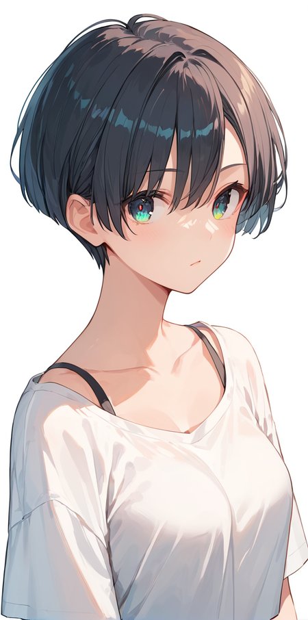 score_9, score_8_up, score_7_up,source_anime, high res image,masterpiece,best quality,adult woman,cute face,clear skin,shiny hair,ultra detailed eyes,simple background, <lora:short bob hair_pony_V1.0:1> short bob hair
