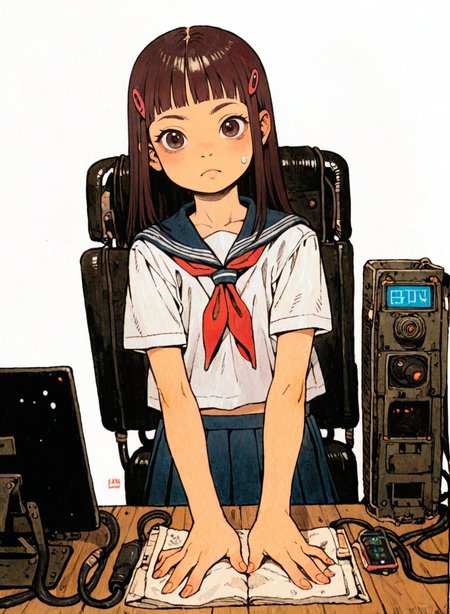 1girl,school uniform,white background,obslete computer machine,tatsuyuk,looking at viewer, 
<lora:Perfect Hands:1>   <lora:age_slider_v4:-5>  <lora:tatsuyuk:0.8>, score_9, score_8_up, score_7_up, score_6_up, score_5_up, score_4_up,zPDXL