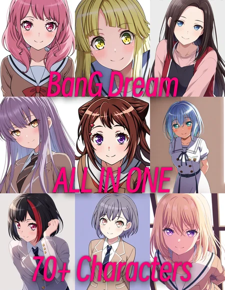 BanG Dream! All-In-One LoRA (70+ Characters Edition)